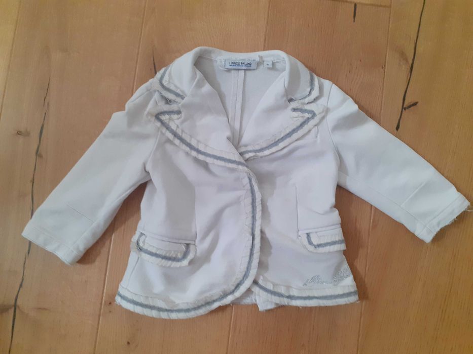 Zakiet dla dziewczynki biały rozmiar 104