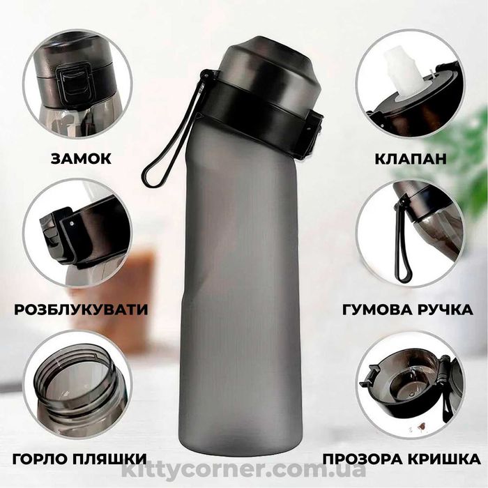 Air Up Bottle/up air 7 смаків в комплекті 650 мл/ml спортивна пляшка