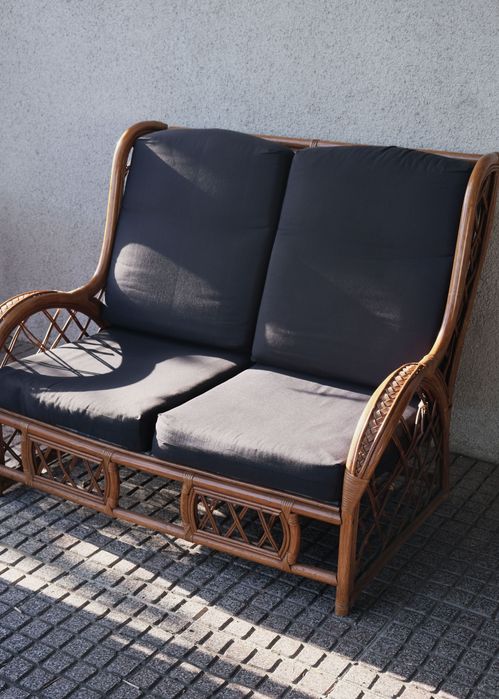 Conjunto de sofás em verga