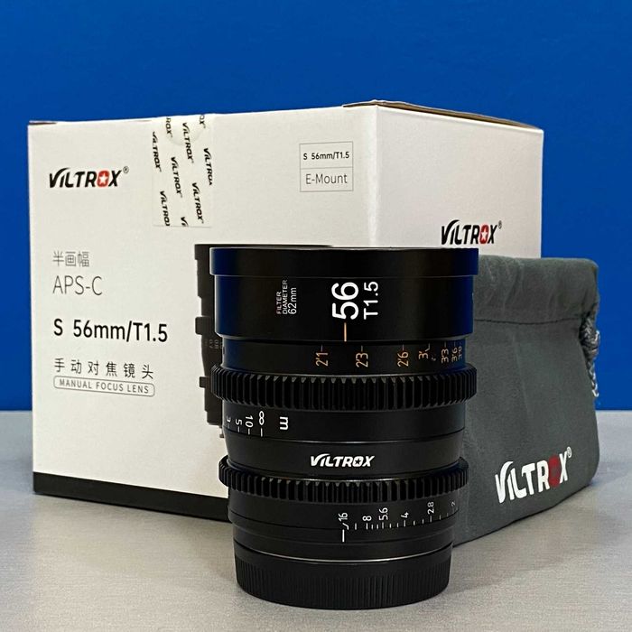 Viltrox S 56mm T1.5 (Sony E) - NOVA - 3 ANOS DE GARANTIA
