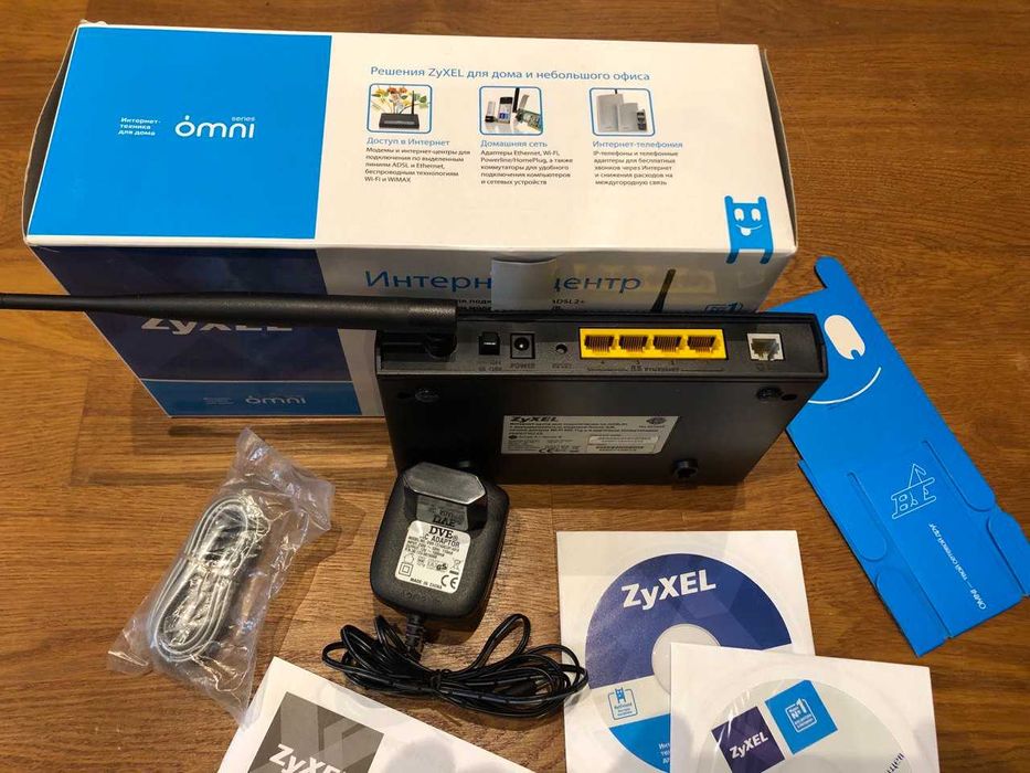 Інтернет центр ZyXel P660HTW2 EE з DSL2+ 24 Мбіт/с Wi-Fi 54 Мбіт/с