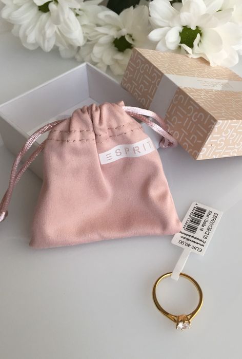 Срібна, позолочена каблучка Esprit (Thomas Sabo, Sif Jakobs) р. 17 /18