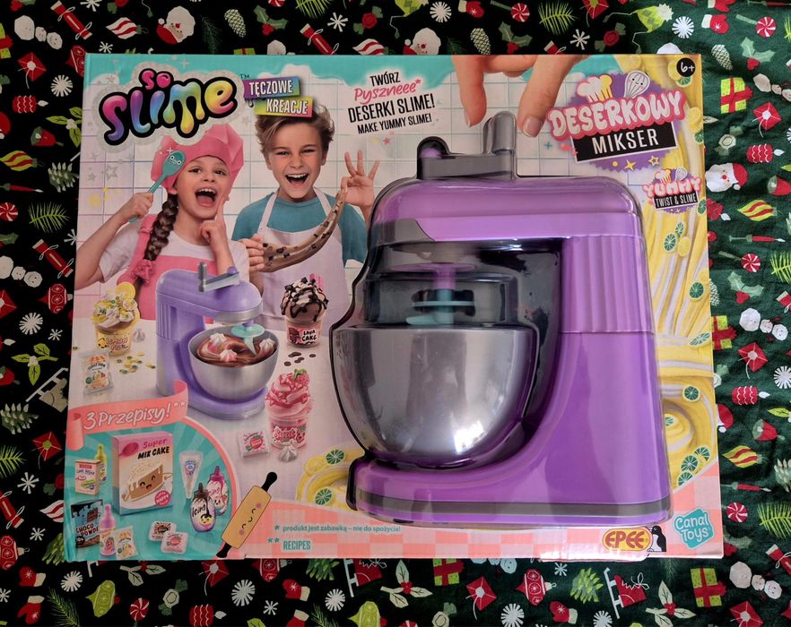 So slime deserkowy mikser slime Tęczowe kracje