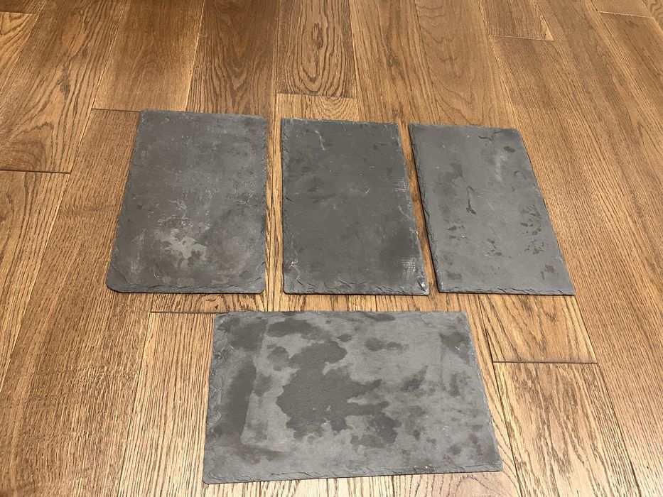 Talerz kamienny łupkowy czarny