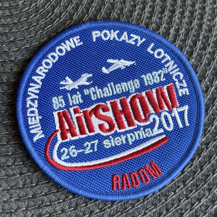 Naszywka lotnicza Radom AirShow 2017 kolekcjonerska