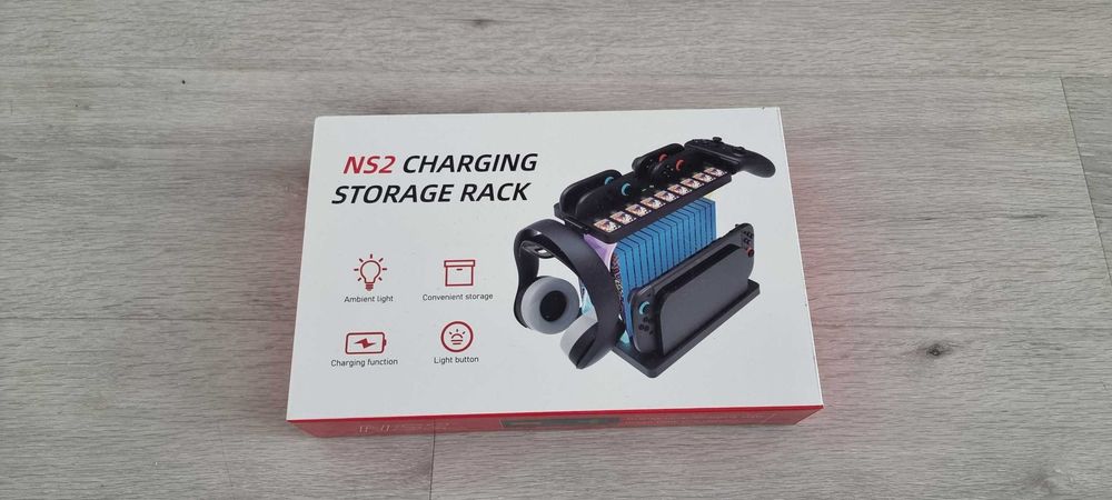 Зарядна станція NS2 HBS-2806 для Nintendo Switch 2 Joy-Con органайзер підставка док станція зарядка джойконов свич 2 свитч док станция для геймпадов