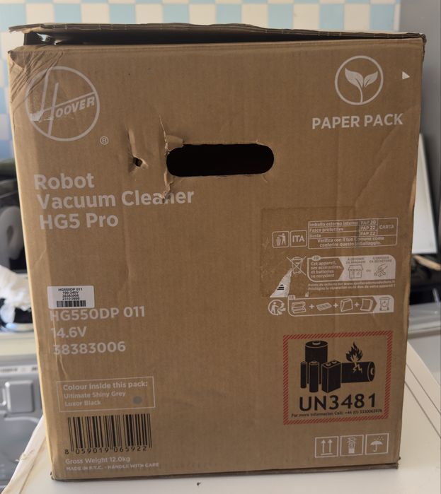 Aspirador Robô HOOVER HG550DP 011 (Autonomia 90 min)