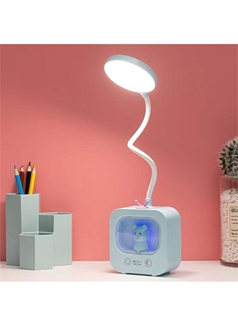 Акумуляторна 3-рівнева сенсорна настільна лампа  з ведме