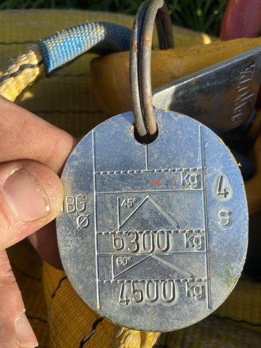 Pasy do dzwigu z atestem 6300/4500kg