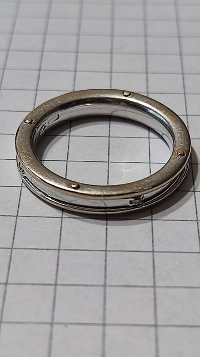 Золота каблучка, з діамантами, CHIMENTO, 750 проба.