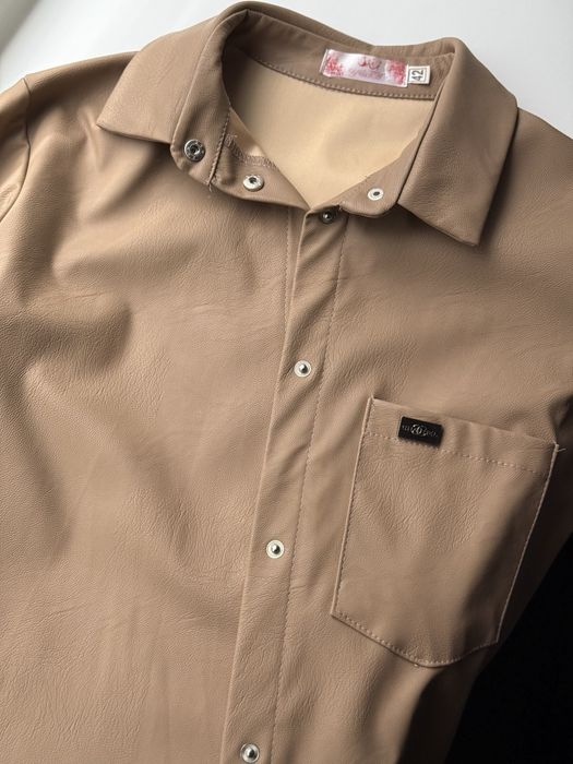 Рубашка з еко-шкіри