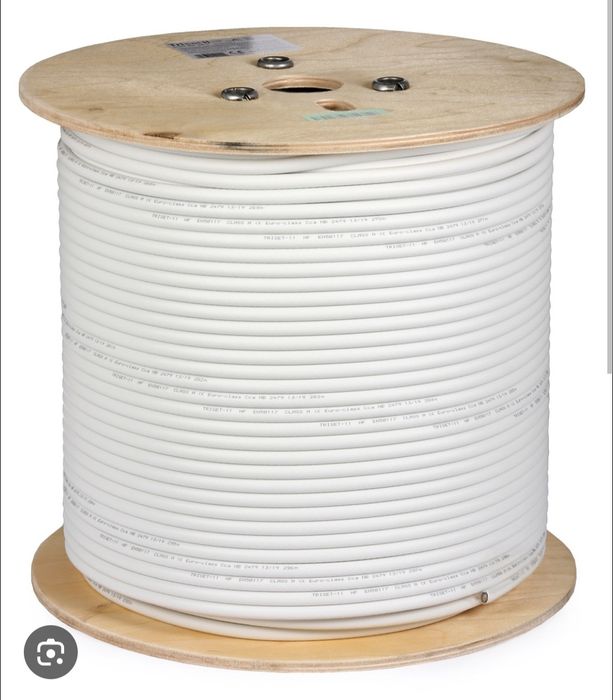 Cabo coaxial com 305 metros RG6, RG59, UTP cat. 5 e cat. 6