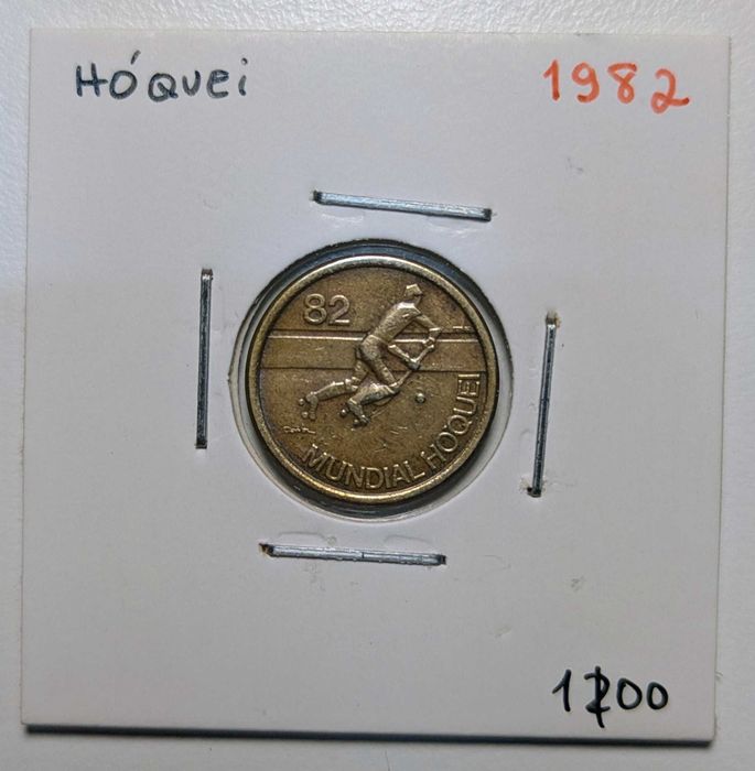 Moeda 1 escudo 1983- Mundial Hóquei 82