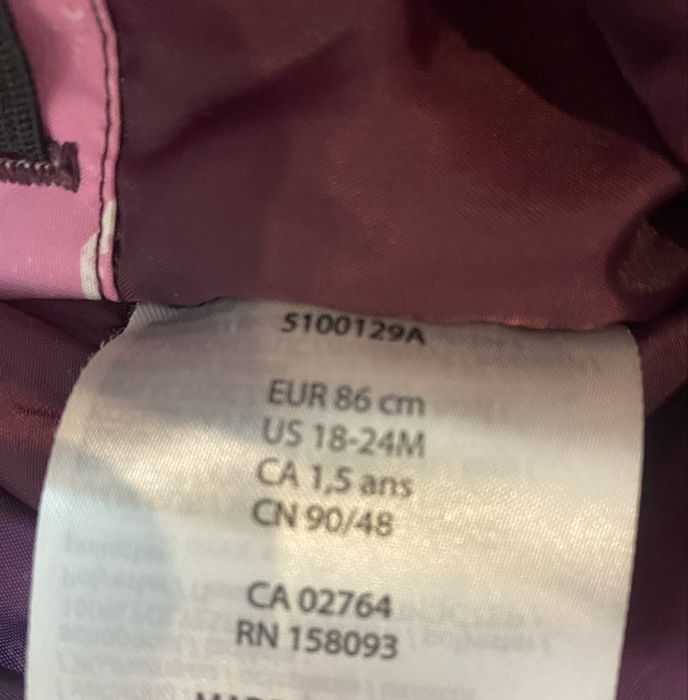 Комбінізон для дівчинки на 2 рочки,Reima