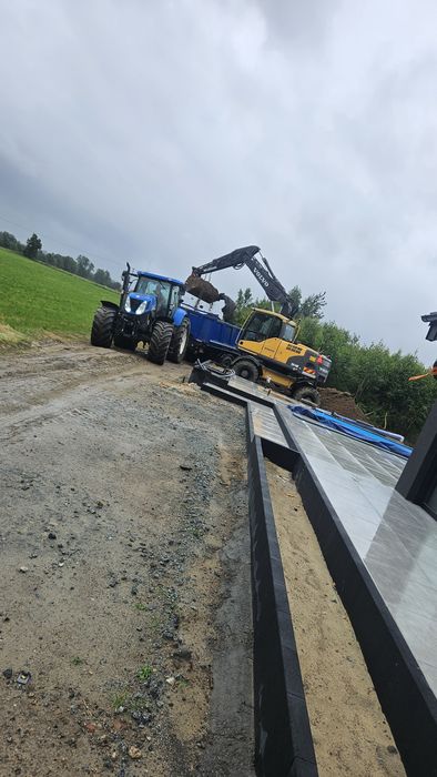 Koparka ładowarka  wykopy transport wynajem sprzętu  z operatorem