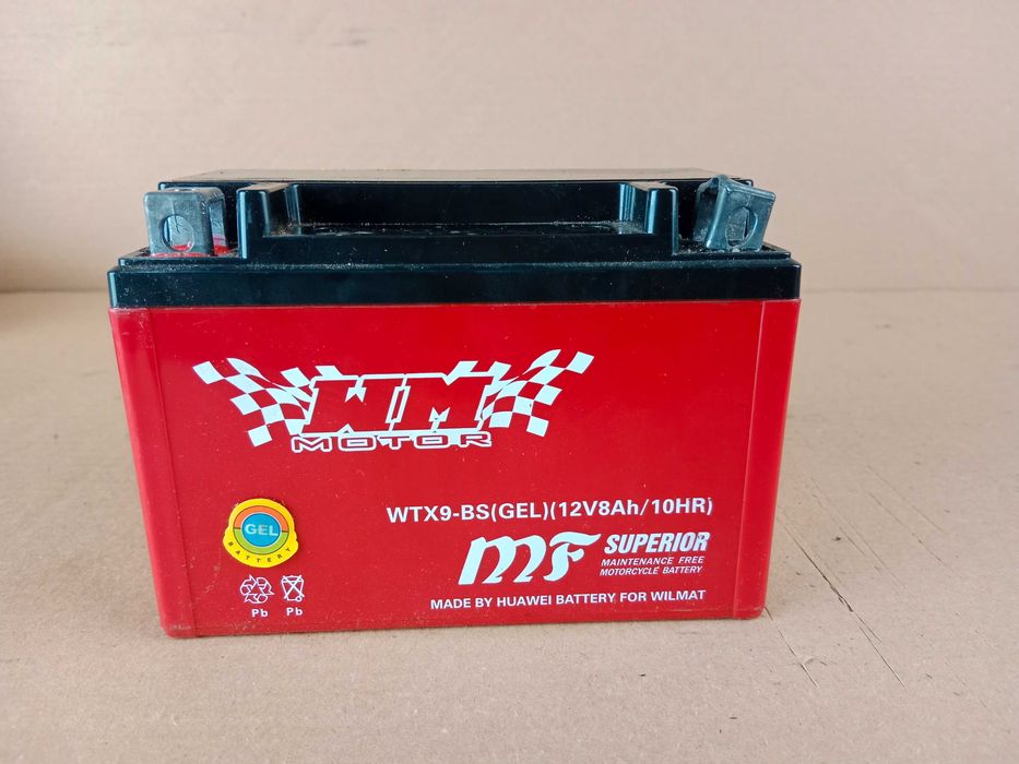 Akumulator Motocyklowy WM MOTOR WTX9-BS GEL 12V 8Ah/10HR MF SUPERIOR