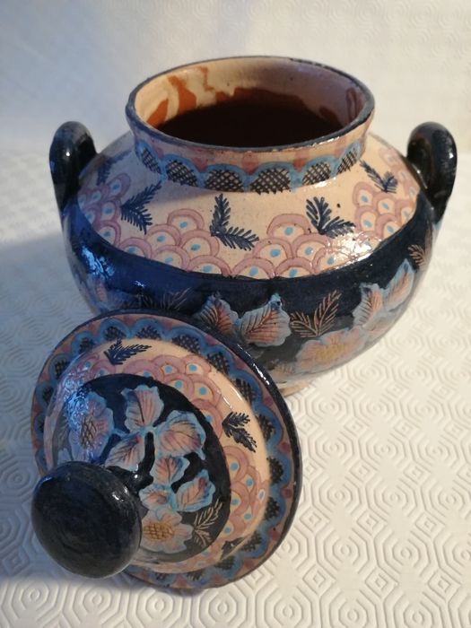 2 potes em barro alentejano de São Pedro do Corval