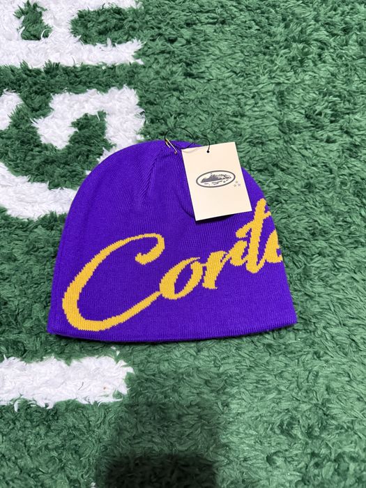 Fioletowa czapka corteiz nowa unisex zimowa