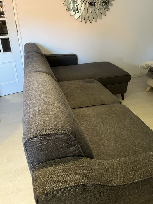 Sofá de 3 lugares com chaise long