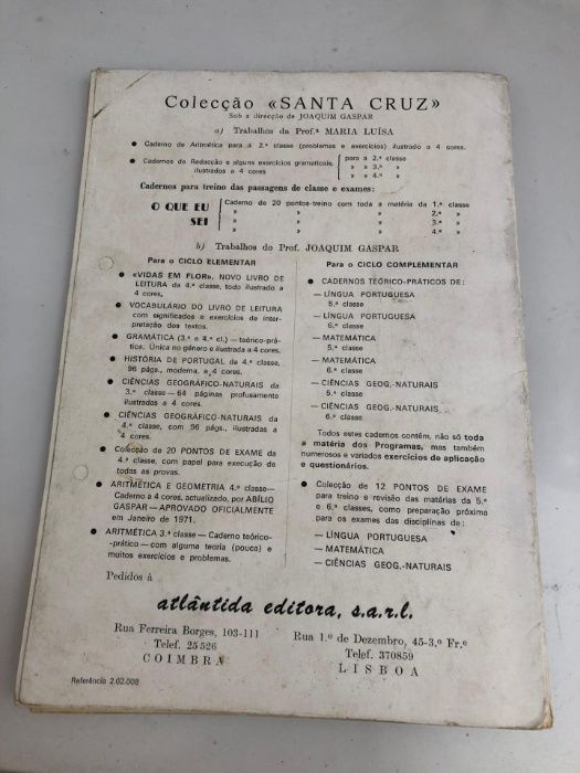 Caderno de Redacção e Gramática de Maria Luísa