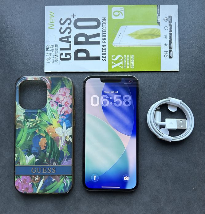 Iphone 13 pro 128 GB Idealny + szkło hartowane