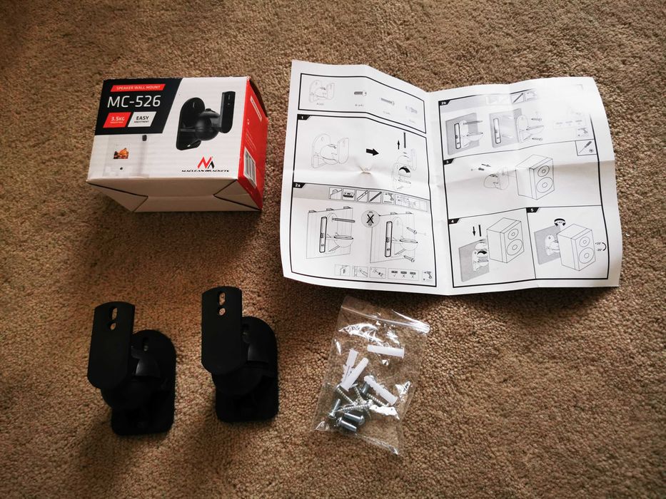 uchwyt ścienny do głośników 3,5kg Maclean MC-526