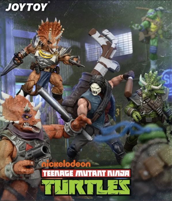 Фигурки Joy Toy, TMNT, Черепашки ниндзя, Shredder, Krang, April: 6