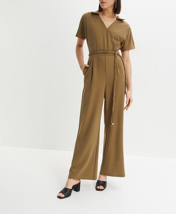 B.P.C kombinezon khaki krótki rękaw r.36/38