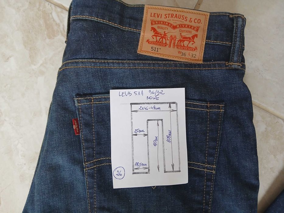 Levis 511 pas:2x46-48cm Nowe