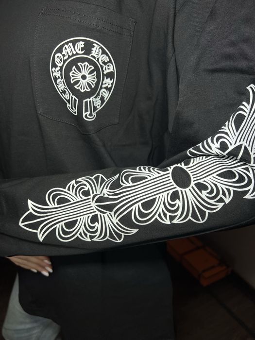 Лонгслів Chrome Hearts чорний