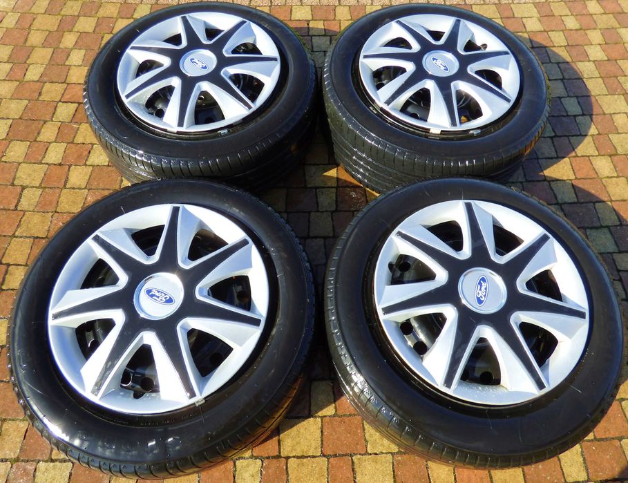4 Koła - Felgi 16 5x108 + Opony Firestone Roadhawk 215/60/16 + Kołpaki