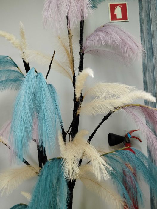 Árvore de decoração mais jarrão branco (conjunto)