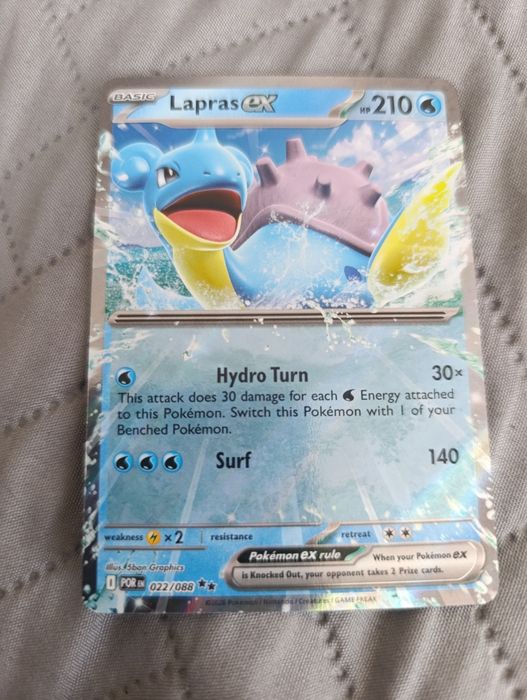 Karta pokemon lapras ex