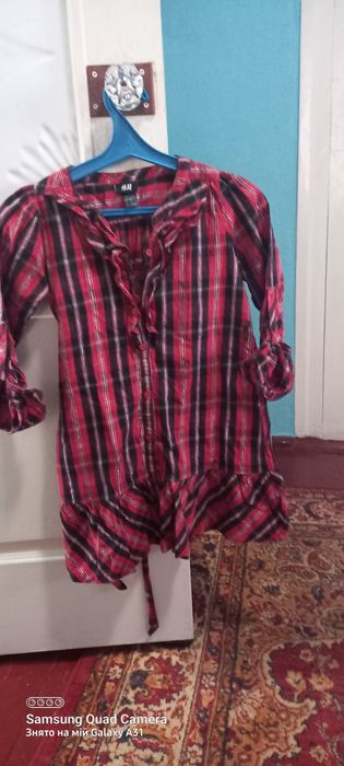 Блузка рубашка на девочку