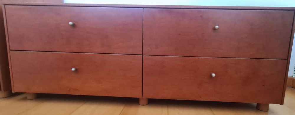 Conjunto móveis madeira cerejeira quarto