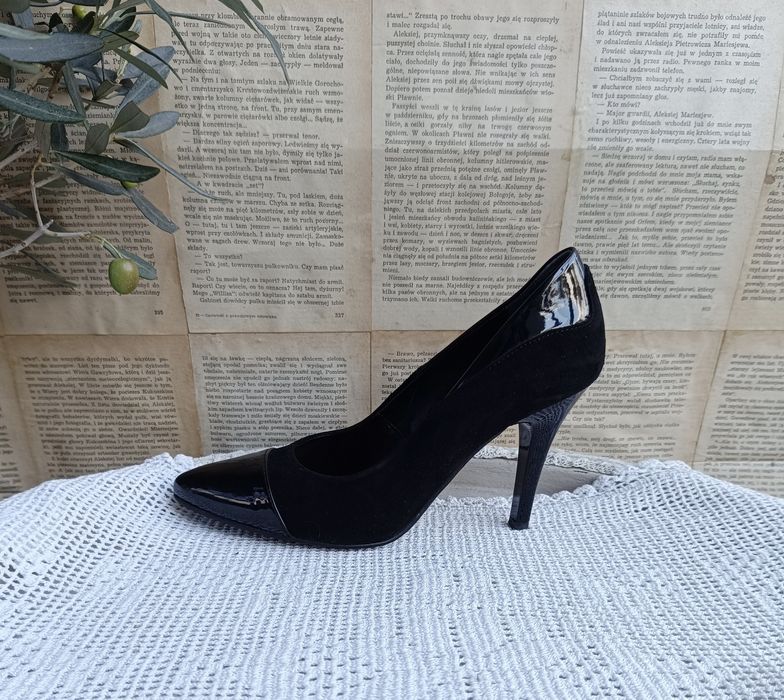 Ponadczasowy model! Lasocki 38 szpilki pump czółenka cap tor szpic