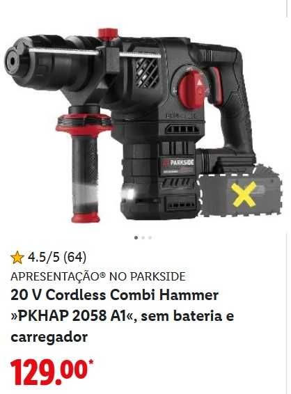 Martelo Performance 5,8J 20V Parkside