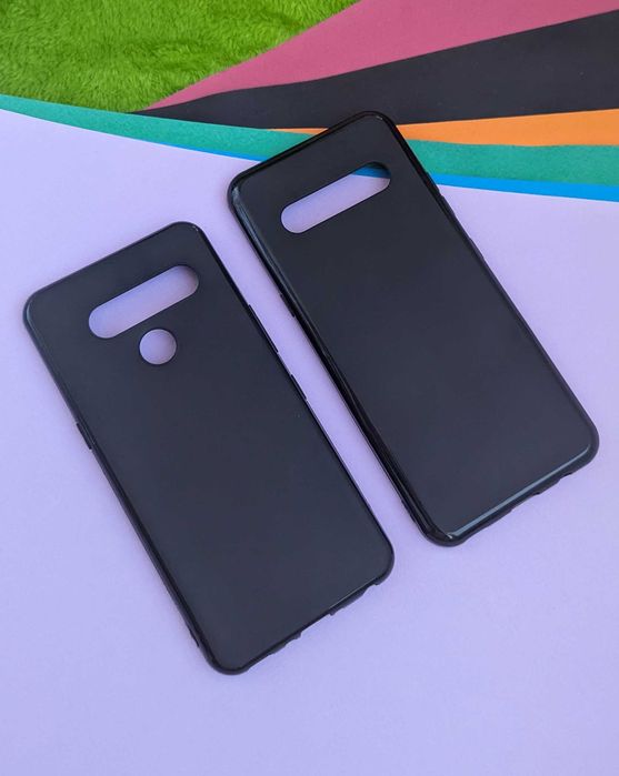 Чохол для LG V50 / LG V60 чорний матовий і захисна плівка гідролева