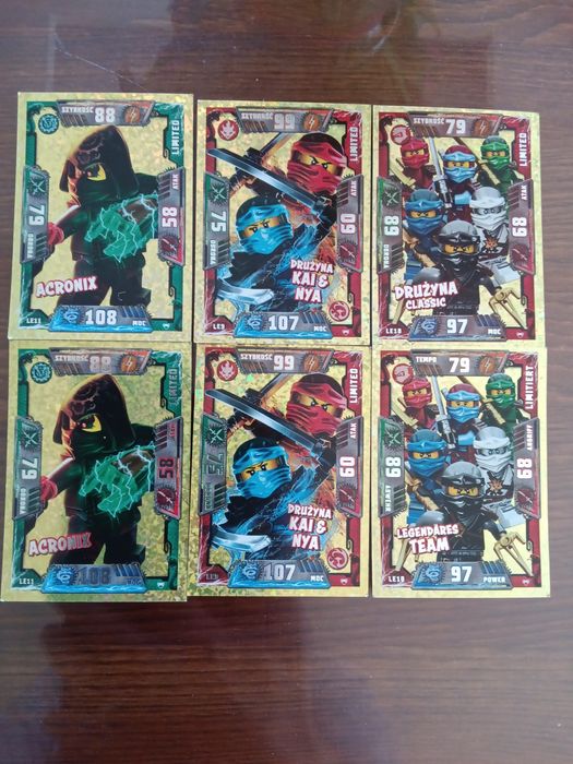 Limitowane karty LEGO star wars zestaw 6szt