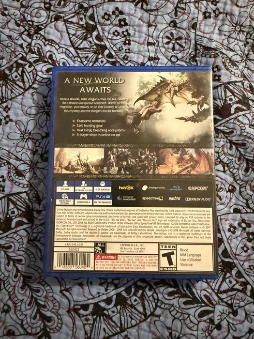 Monster Hunter World ps4