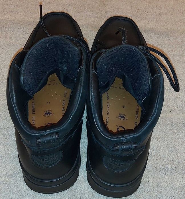 ECCO 41  Gore Tex wysokie skórzane sznurowane buty trzewiki