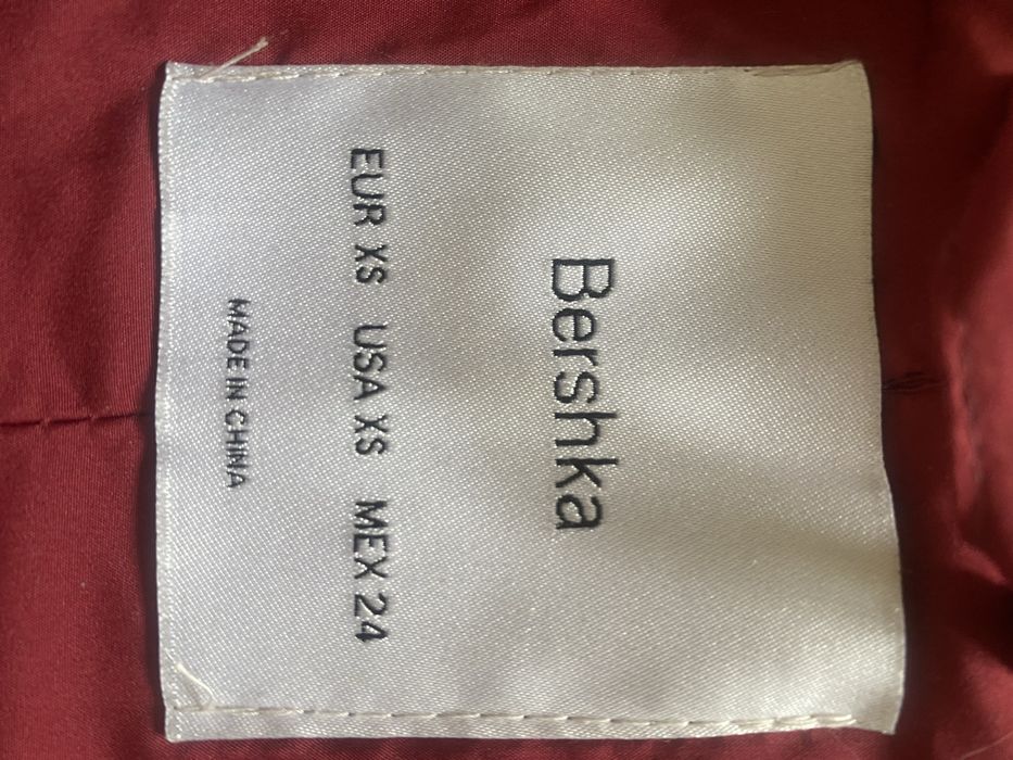 Kamizelka Bershka bordowa XS