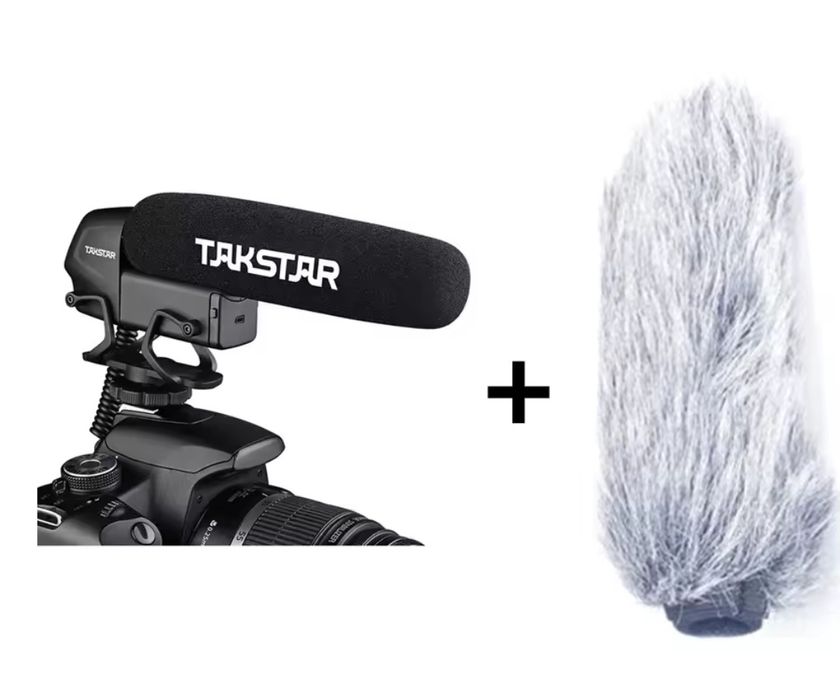 Накамерний мікрофон для фото/відеокамери Takstar SGC-600 + вітрозахист