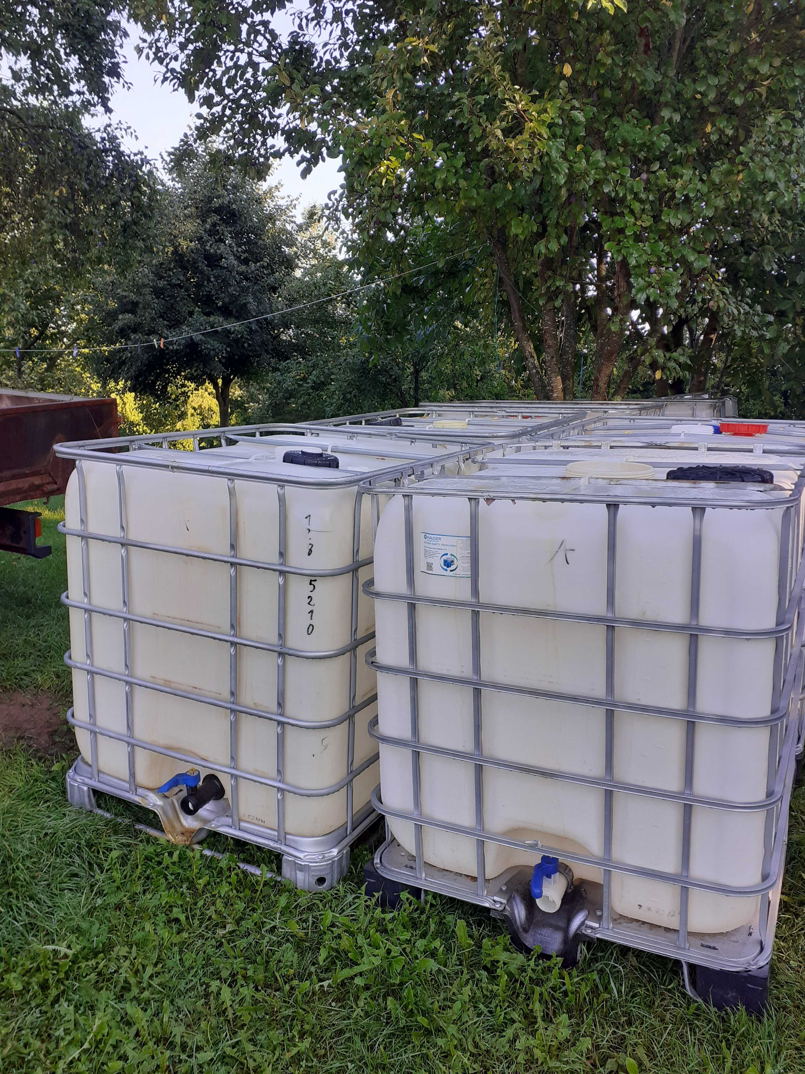 Zbiornik 1000 litrów, paleto-pojemnik 1000 litrów MAUZER (po spożywce ...