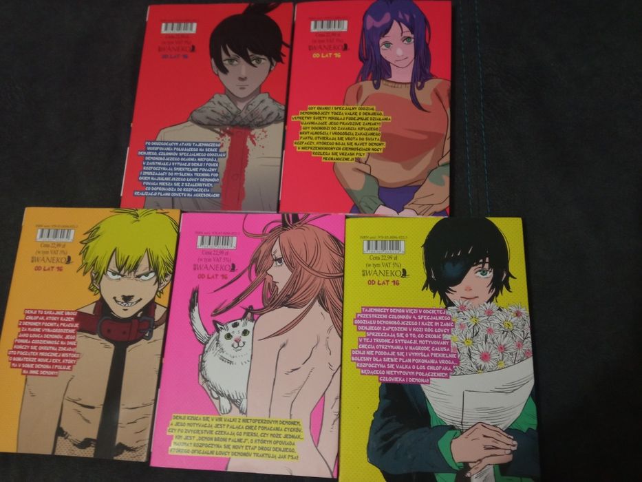 chainsawmen 1-4 i 8 część