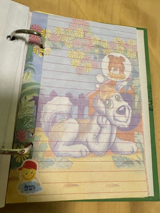 Zestaw karteczek z lat 90