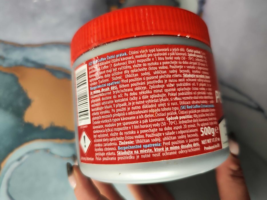 spray i proszek do czyszczenia ekspresu kawowego