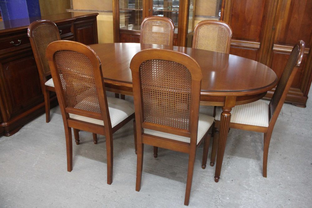 ... Ładny Stylowy Stół + 6 Krzeseł ...