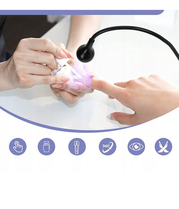 Mini lampa UV zaciskowa