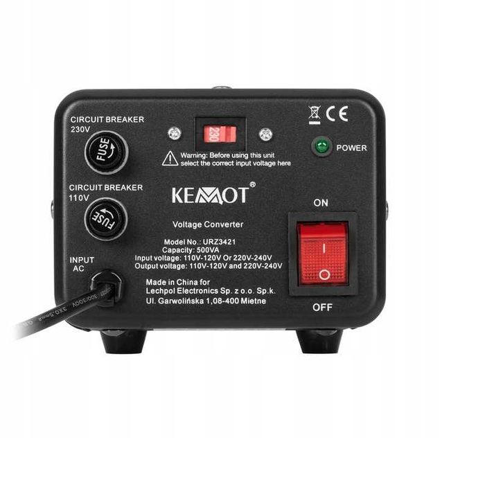 przetwornica Konwerter napięcia KEMOT 400W / 500VA